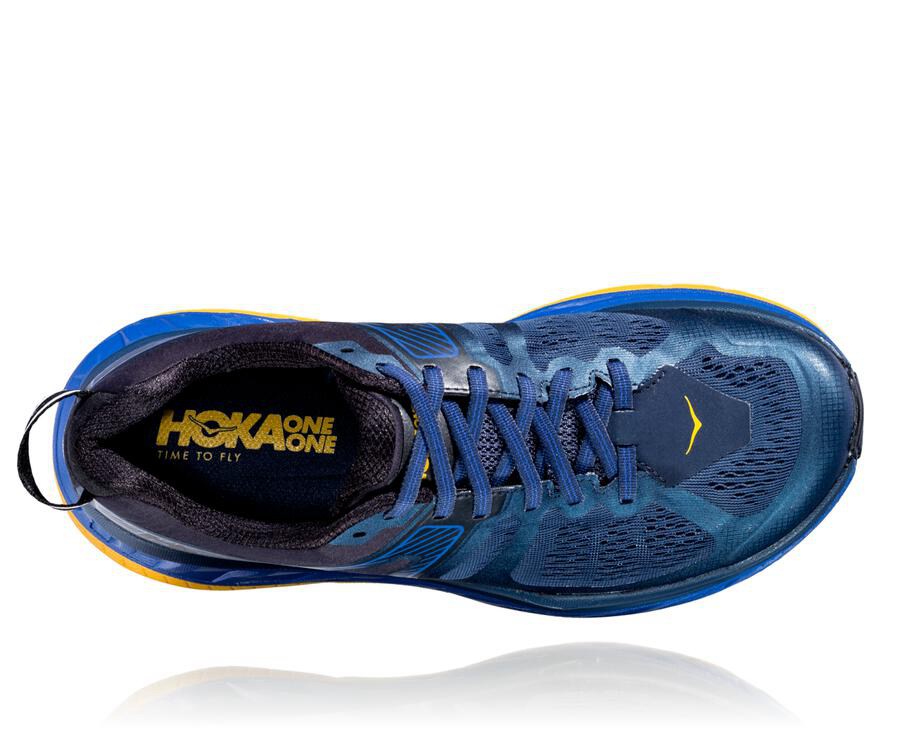 Hoka Australia One One Stinson ATR 5 - Mens Trail Shoes Navy - MFIQC-5349